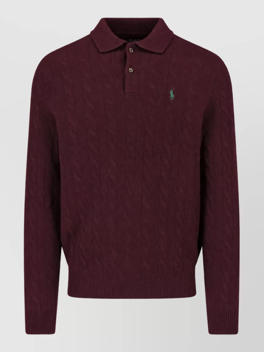 Polo Ralph Lauren Wool cashmere crewneck polo shirt