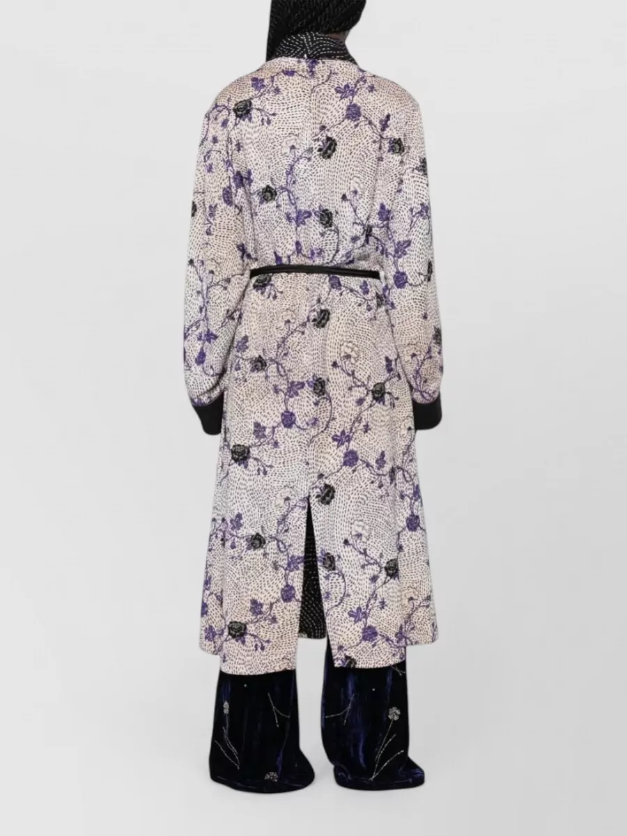 Forte Forte Floral Print Long Dressing Gown