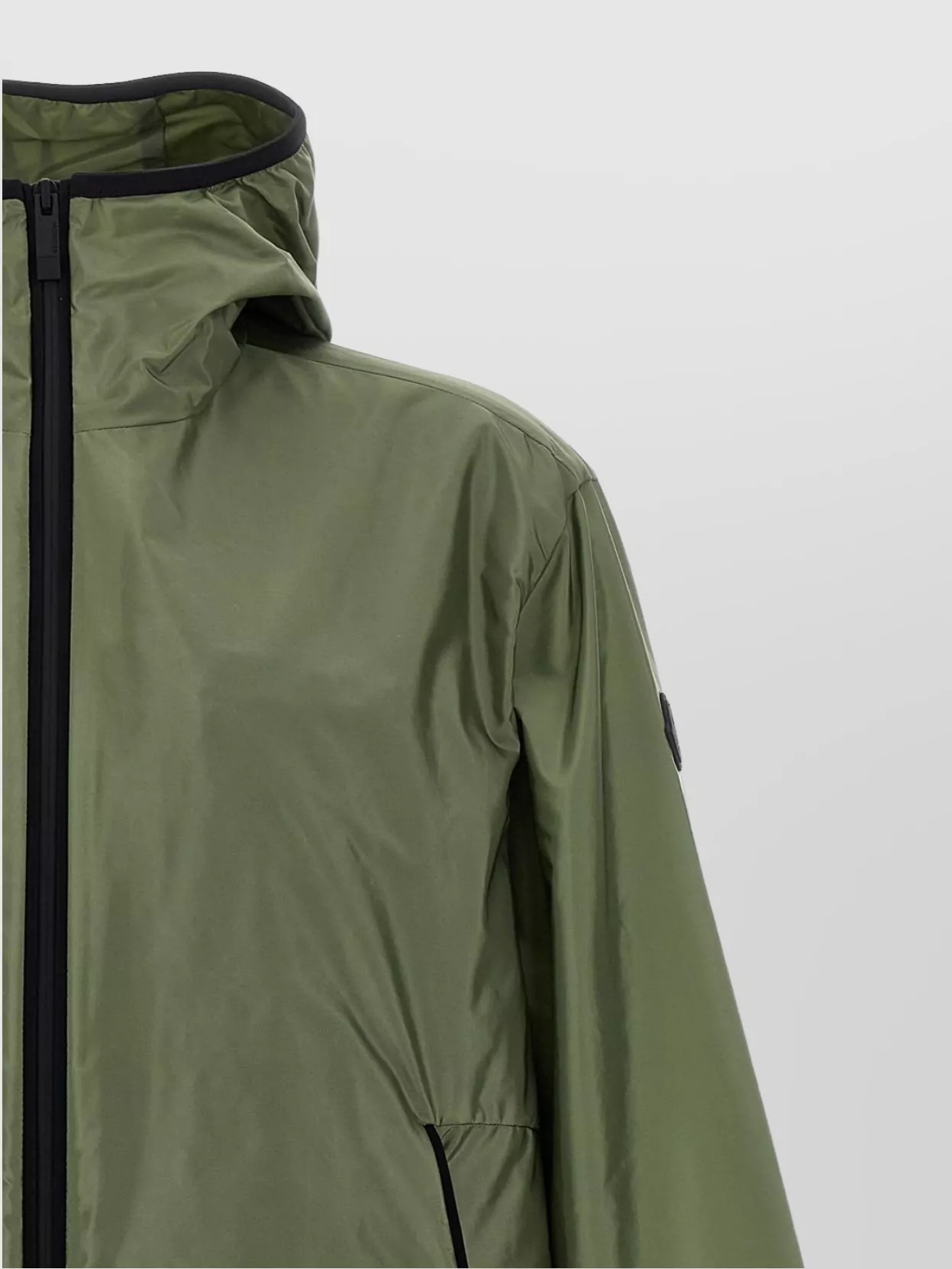 Moncler 'Granier' Raincoat With Hood And Pockets