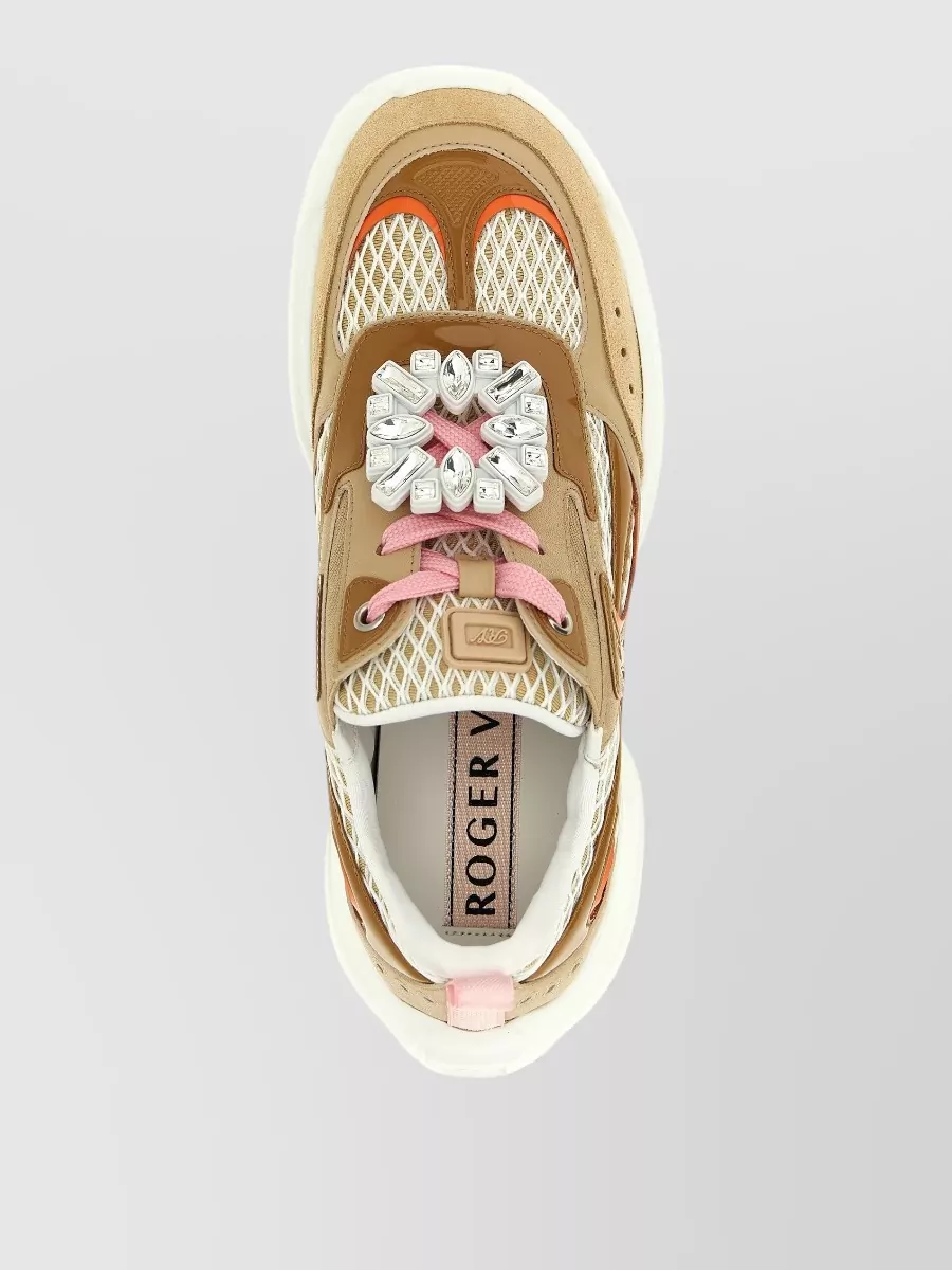 Roger Vivier Leather Low-Top Sneakers