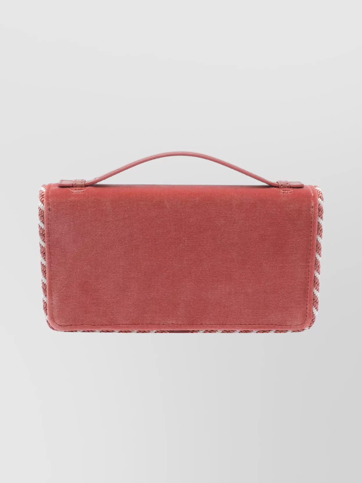 Valentino Velvet Rectangular Shoulder Bag With Top Handle