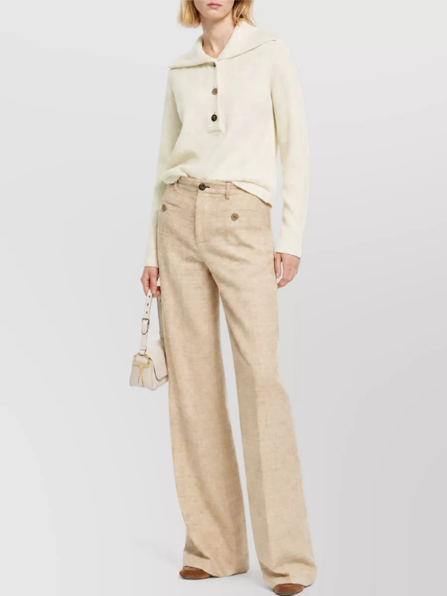 Gucci High Waist Tailored Wide Leg Pants