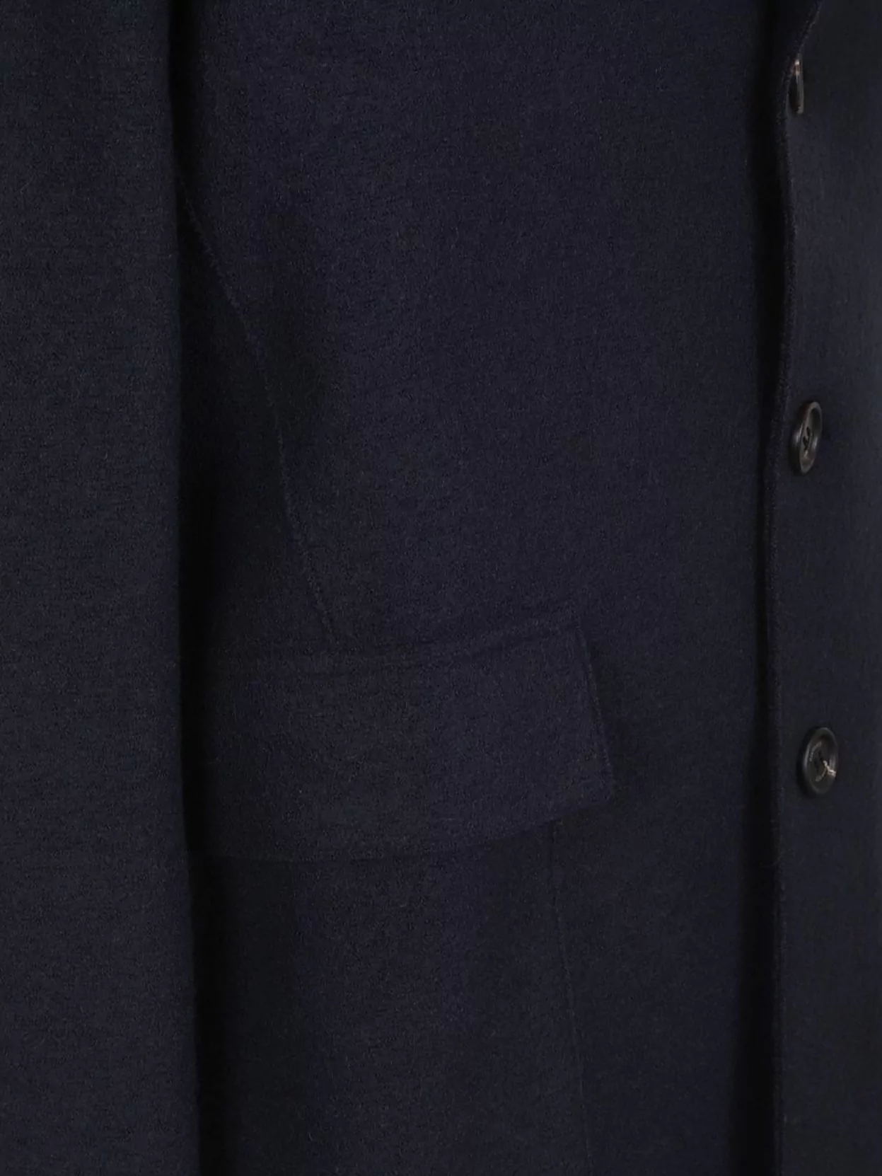 Eleventy Long Single Breasted Coat Featuring Pockets
