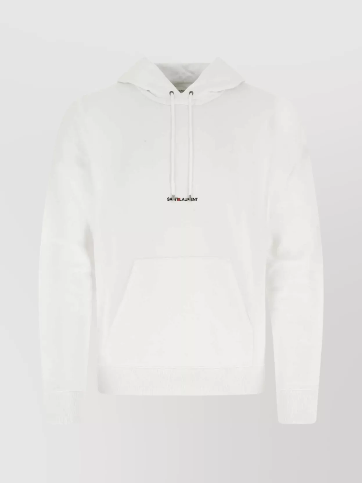 Shop Saint Laurent Cotton Sweatshirt With Hood And Pocket