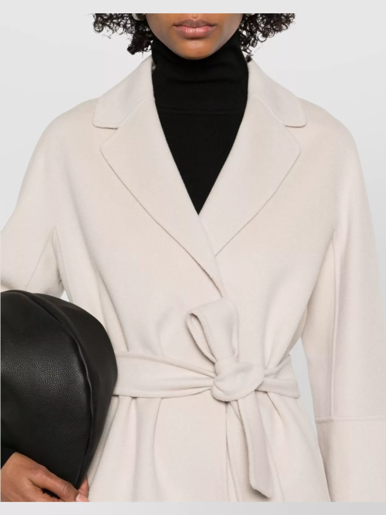 Shop 's Max Mara Wool Coat With Detachable Waist Belt