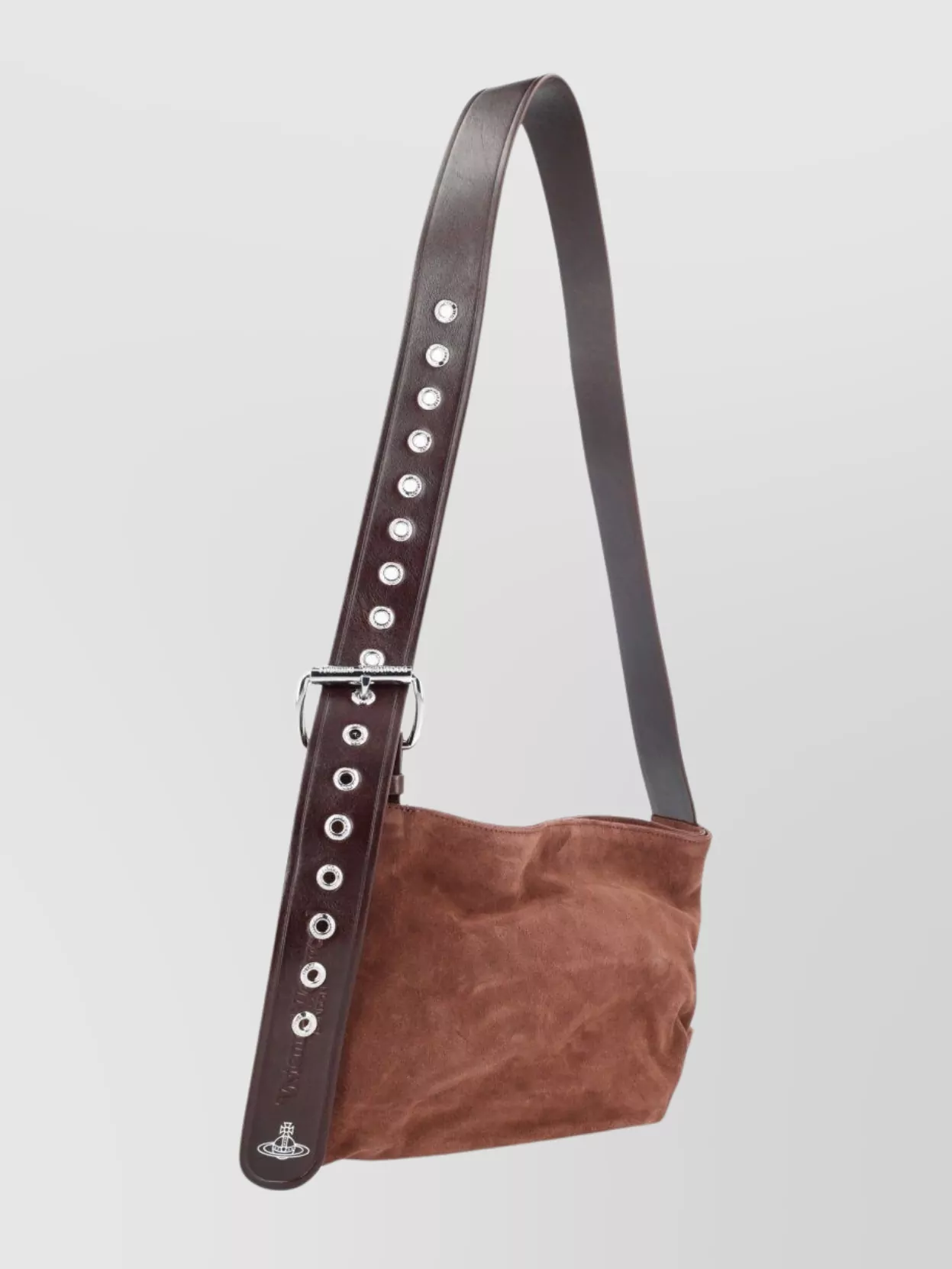 Vivienne Westwood Suede Cross-Body Bag Adjustable Strap