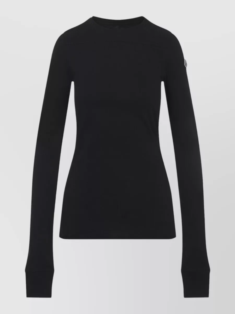 Moncler Cotton Slim-Fit Long-Sleeve Crewneck T-Shirt