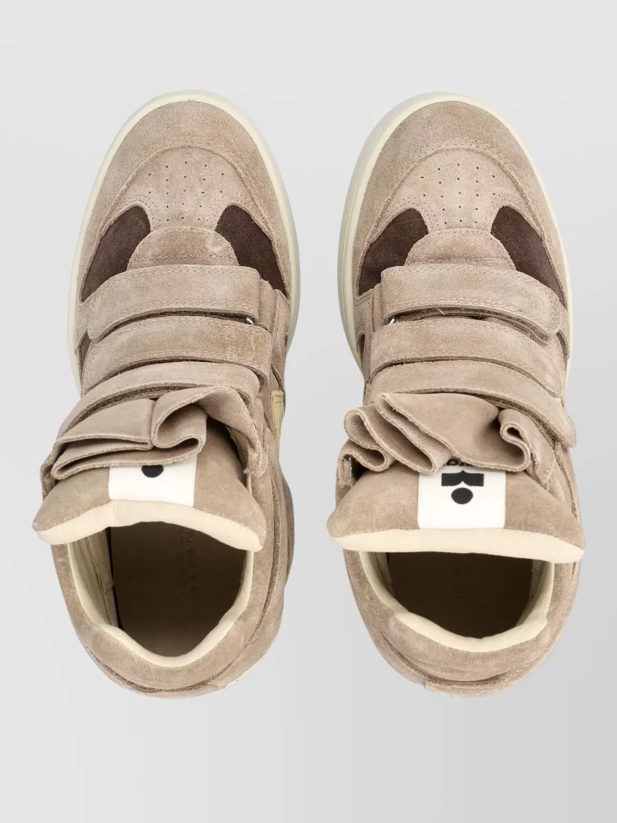 Isabel Marant Suede Leather High-Top Sneakers