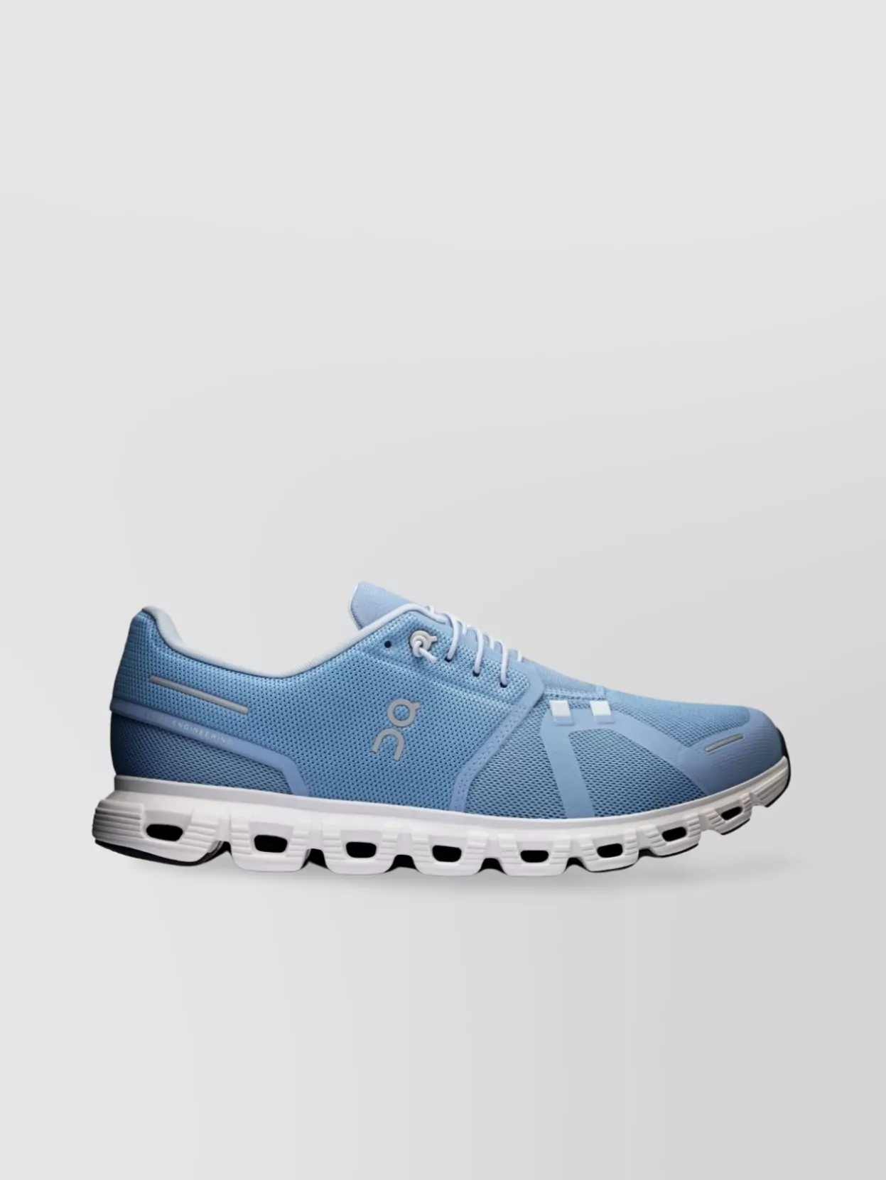 On Running Mesh Panel Round Toe Rubber Sole Sneakers