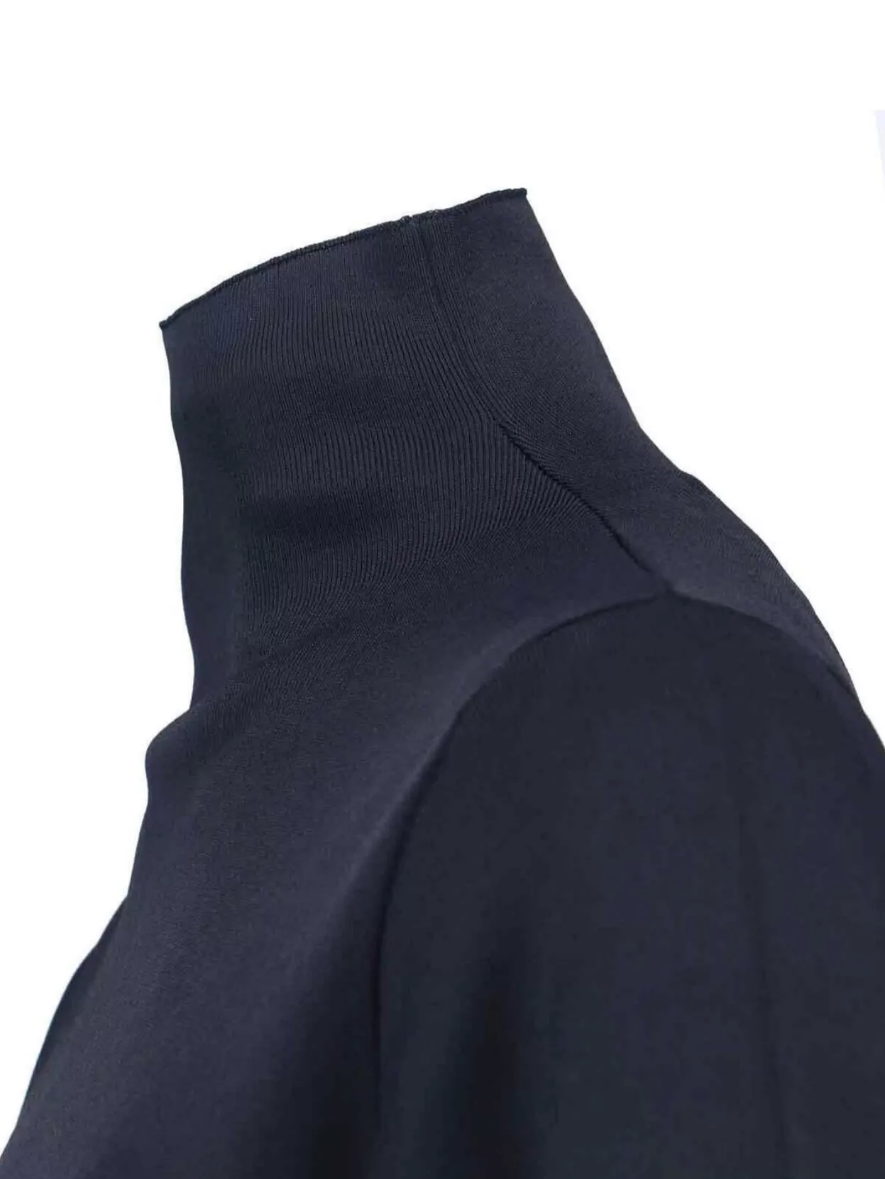 Calvin Klein Fitted Long Sleeve High Neck Dress