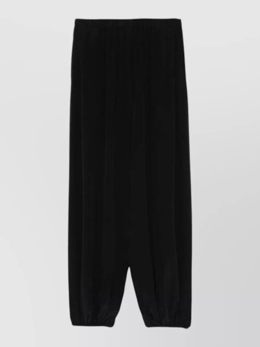 Alysi Silk Wide-Leg Trousers