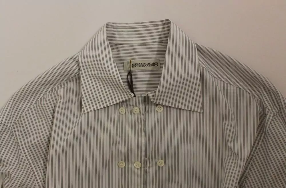 Ermanno Scervino Striped Regular-Fit Cotton Shirt