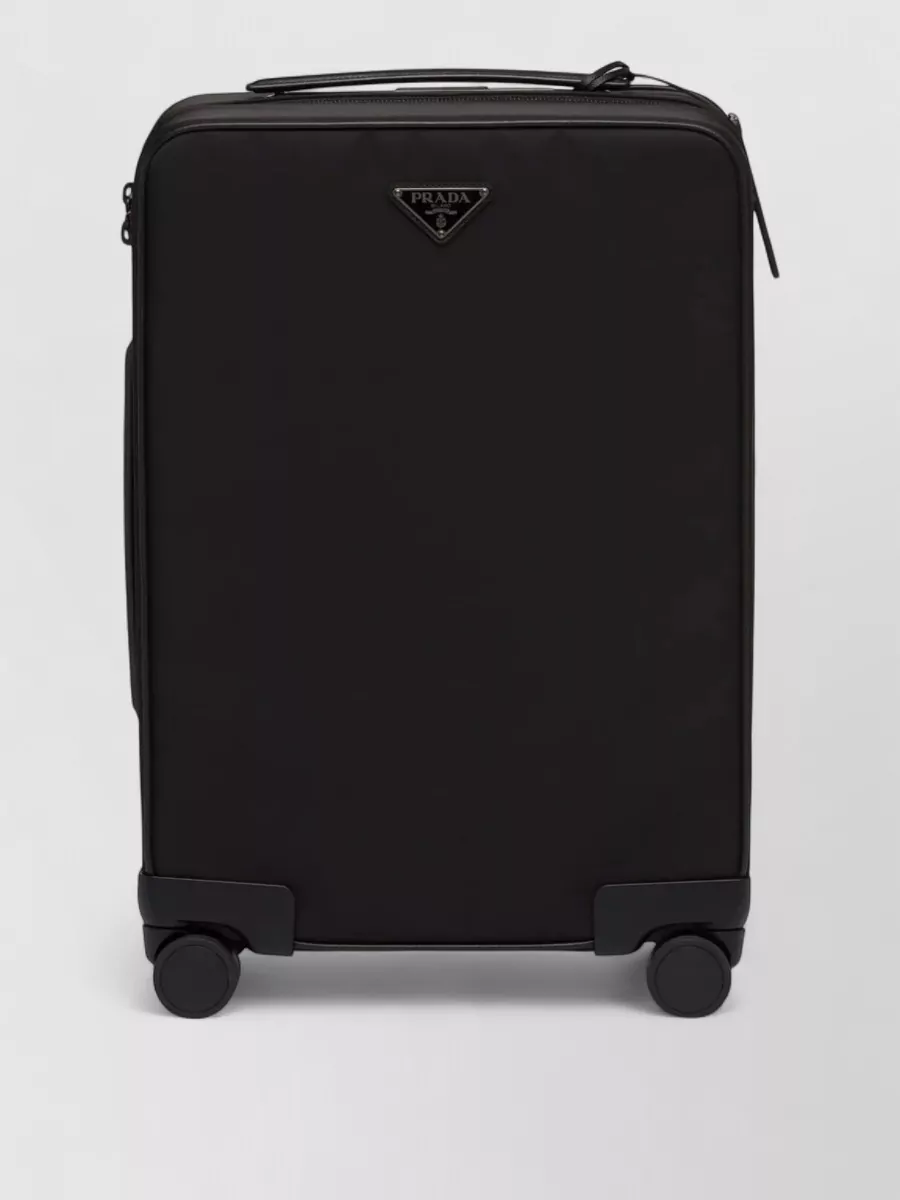 Prada leather trolley suitcase