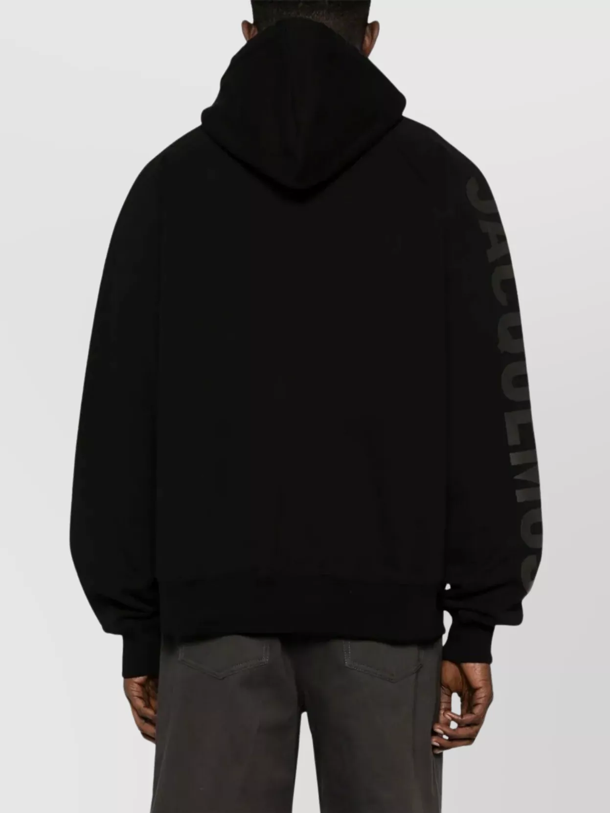 Jacquemus Hooded Typo Sweatshirt With Logoed Sleeve