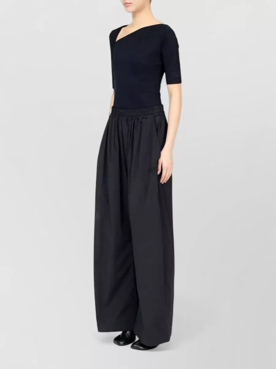 Mm6 Maison Margiela Wide-Leg Drawstring Trousers