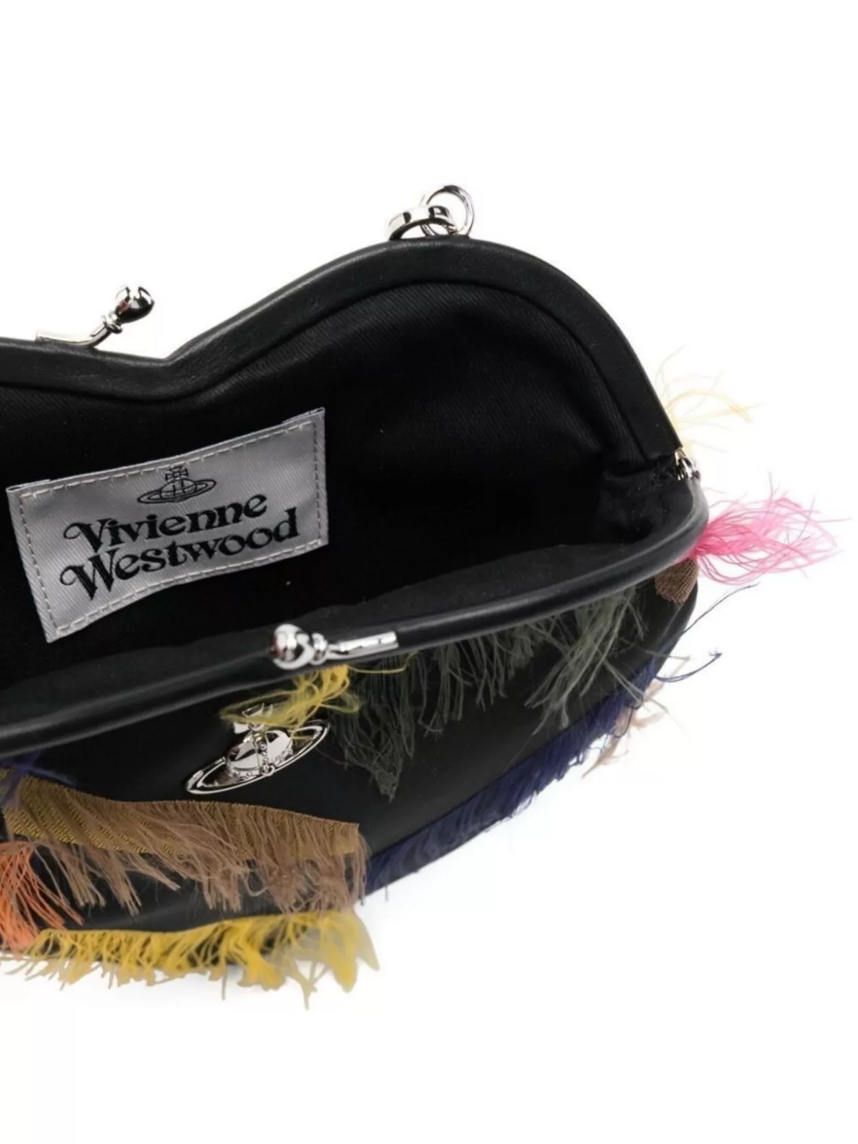 Vivienne Westwood Heart Shape Fringe Chain-link Shoulder Bag