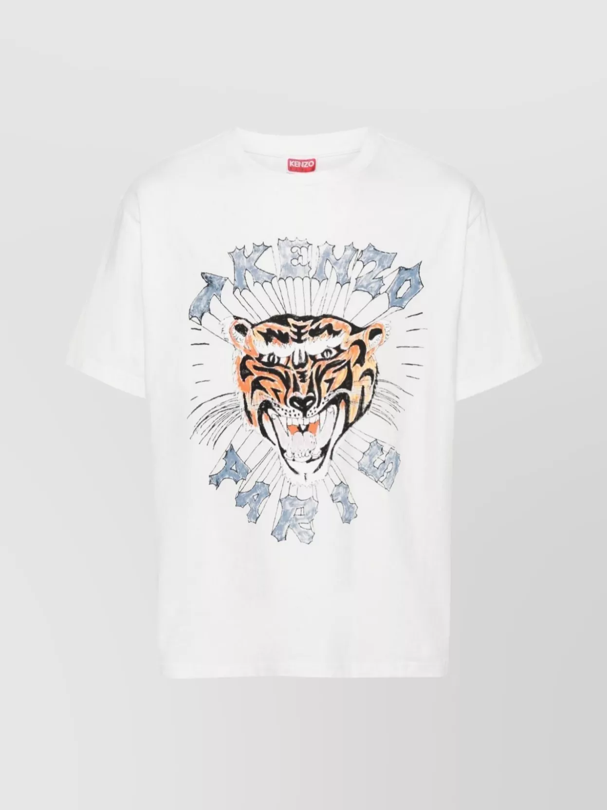 Shop Kenzo Signature Tiger Head T-shirt