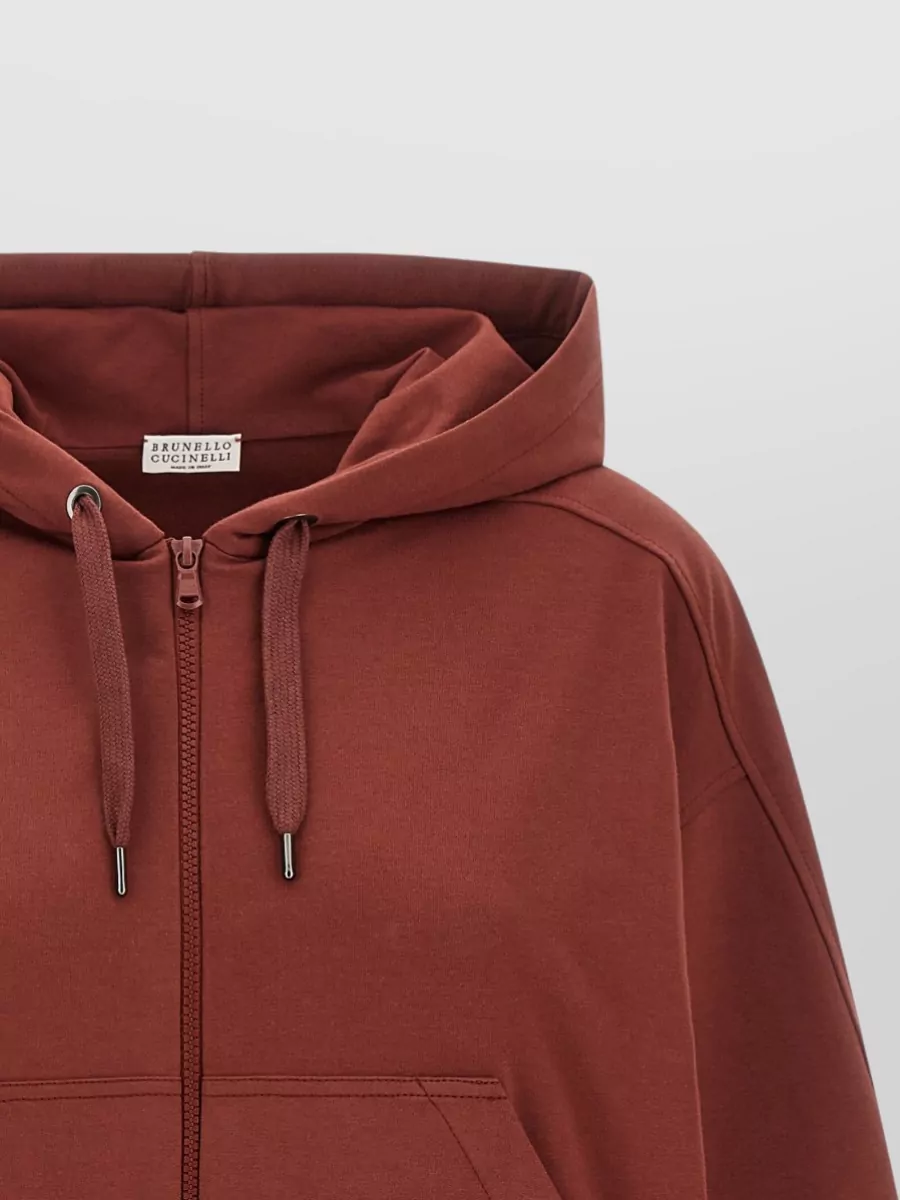 Brunello Cucinelli Cotton Jersey Zip Hoodie