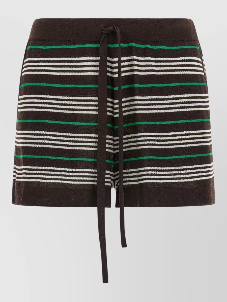 P.a.r.o.s.h. Striped Drawstring Shorts