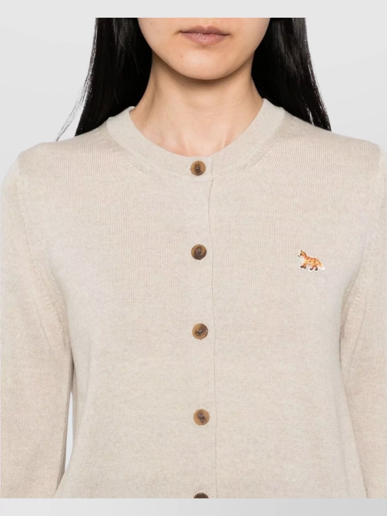 Maison Kitsuné Baby Fox Wool Cardigan
