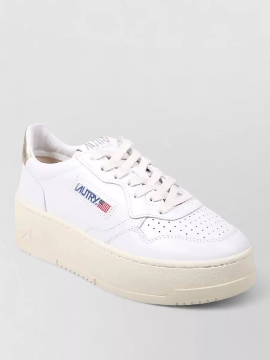 Autry leather platform low-top sneakers