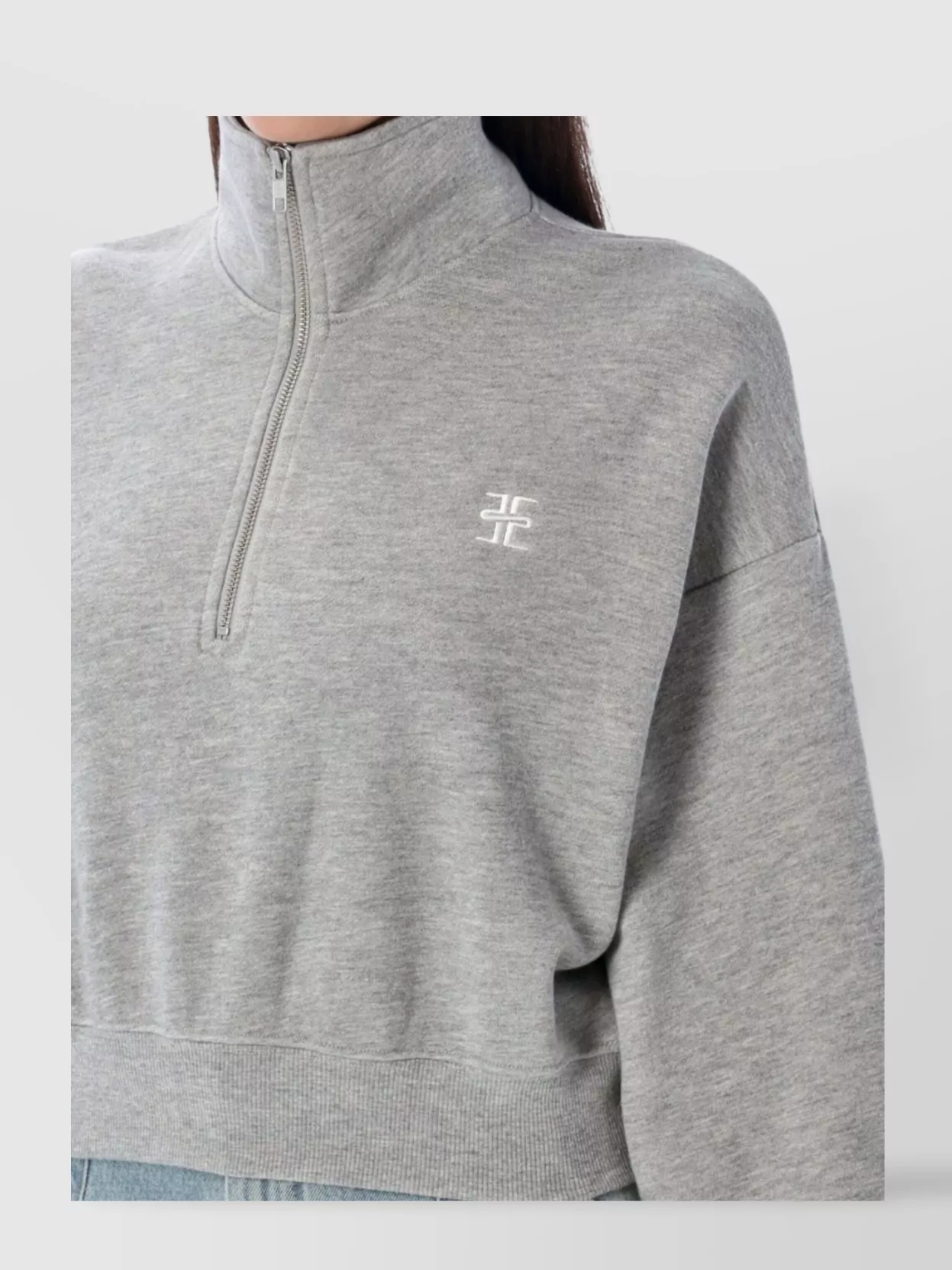 Éterne Cotton Blend High Neck Fleece