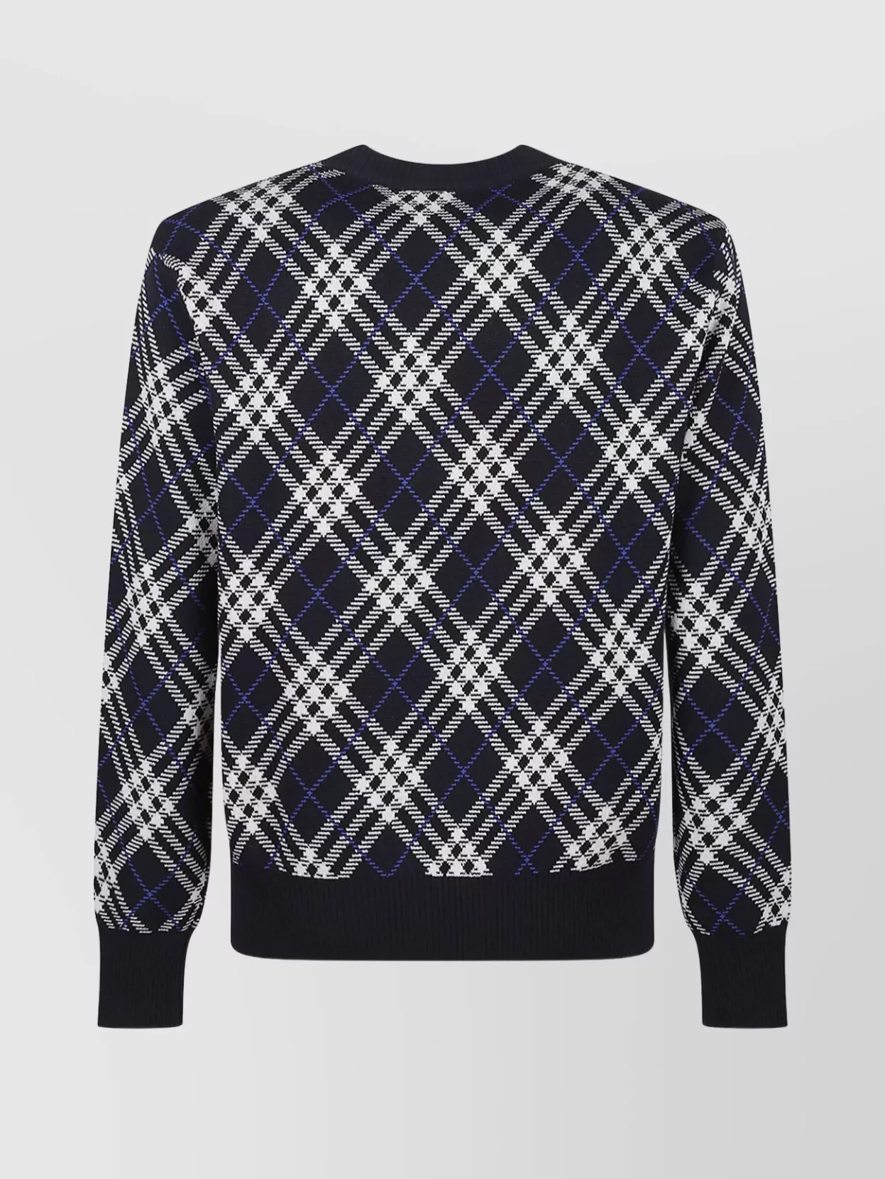 Burberry Diamond Pattern Knit Crewneck Sweater