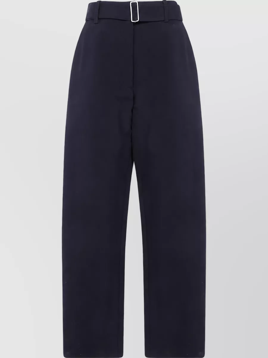 Studio Nicholson Wool high-rise wide-leg belted trousers