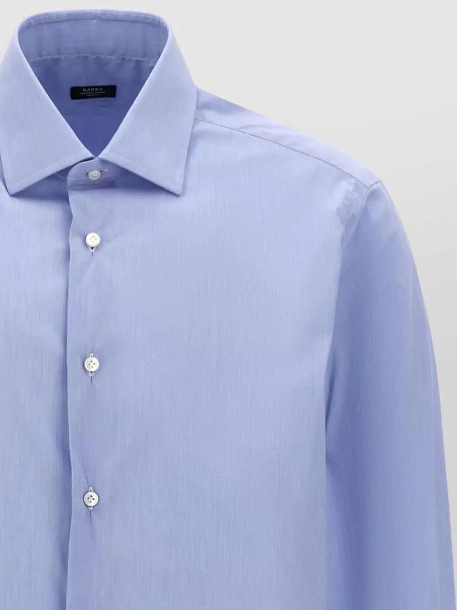 Barba Stretch Poplin Shirt