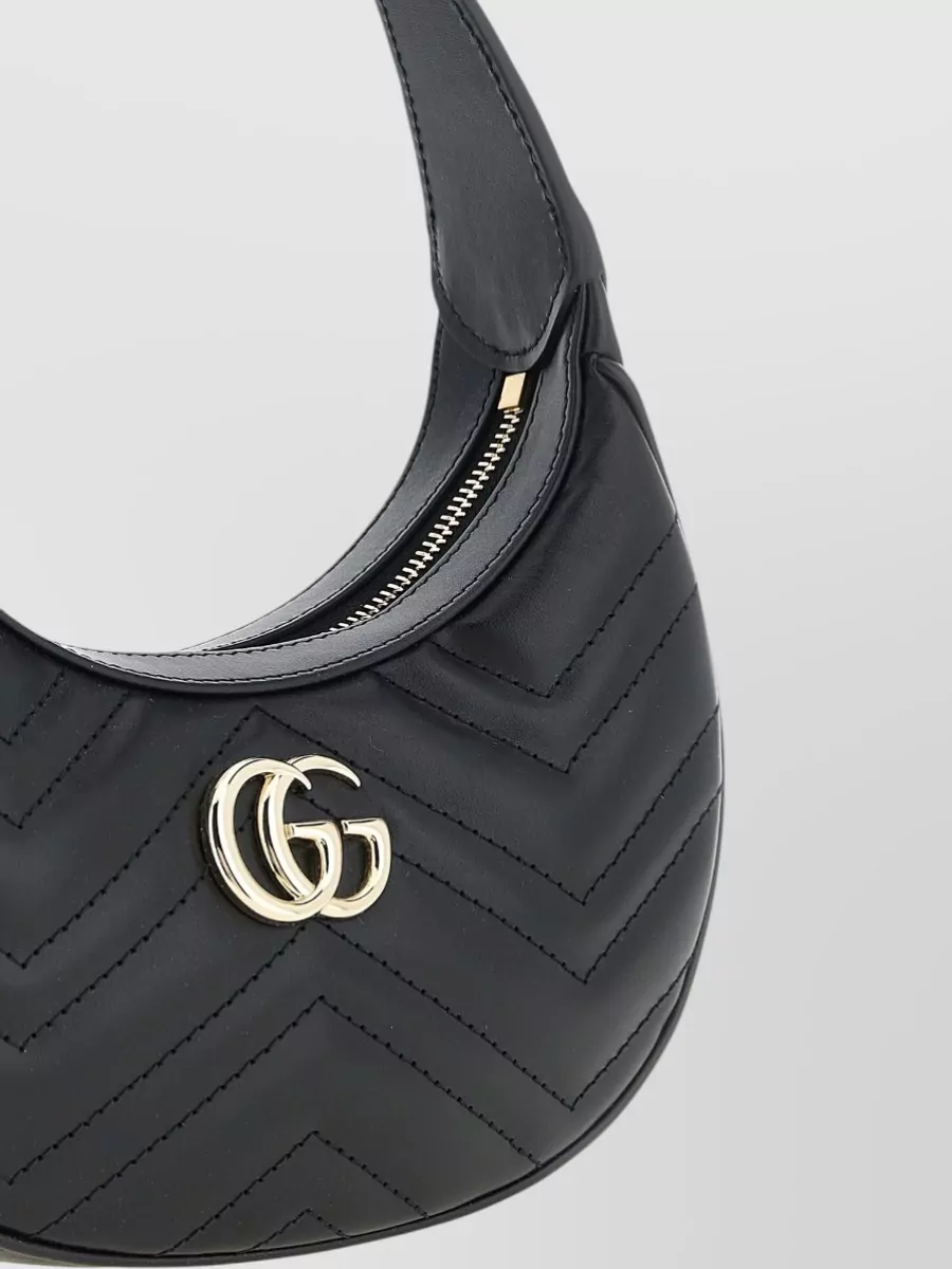 Gucci Gg Marmont Shoulder Bag Chevron Pattern Chain