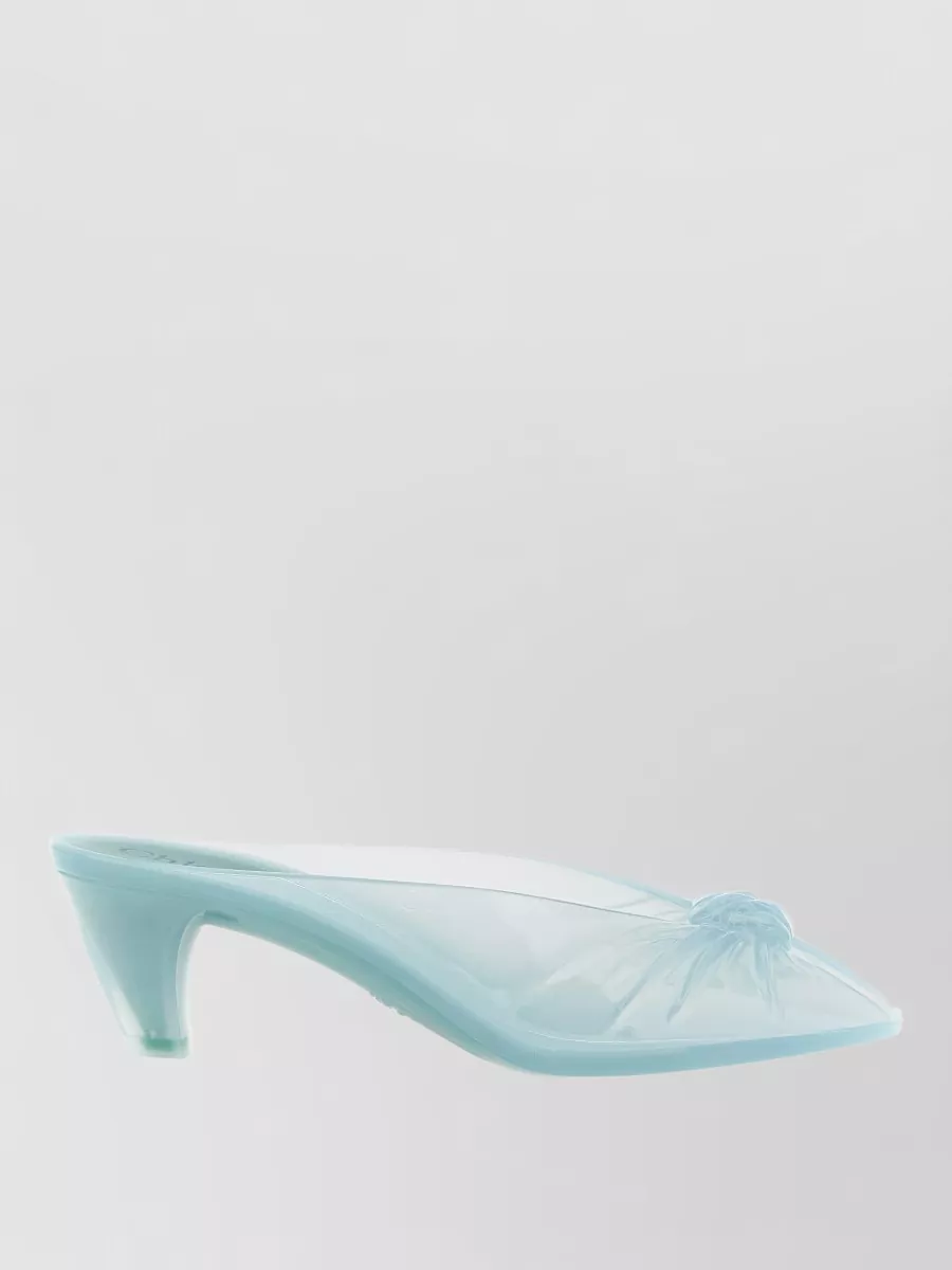 Chloé Jelly Peep-Toe Mules