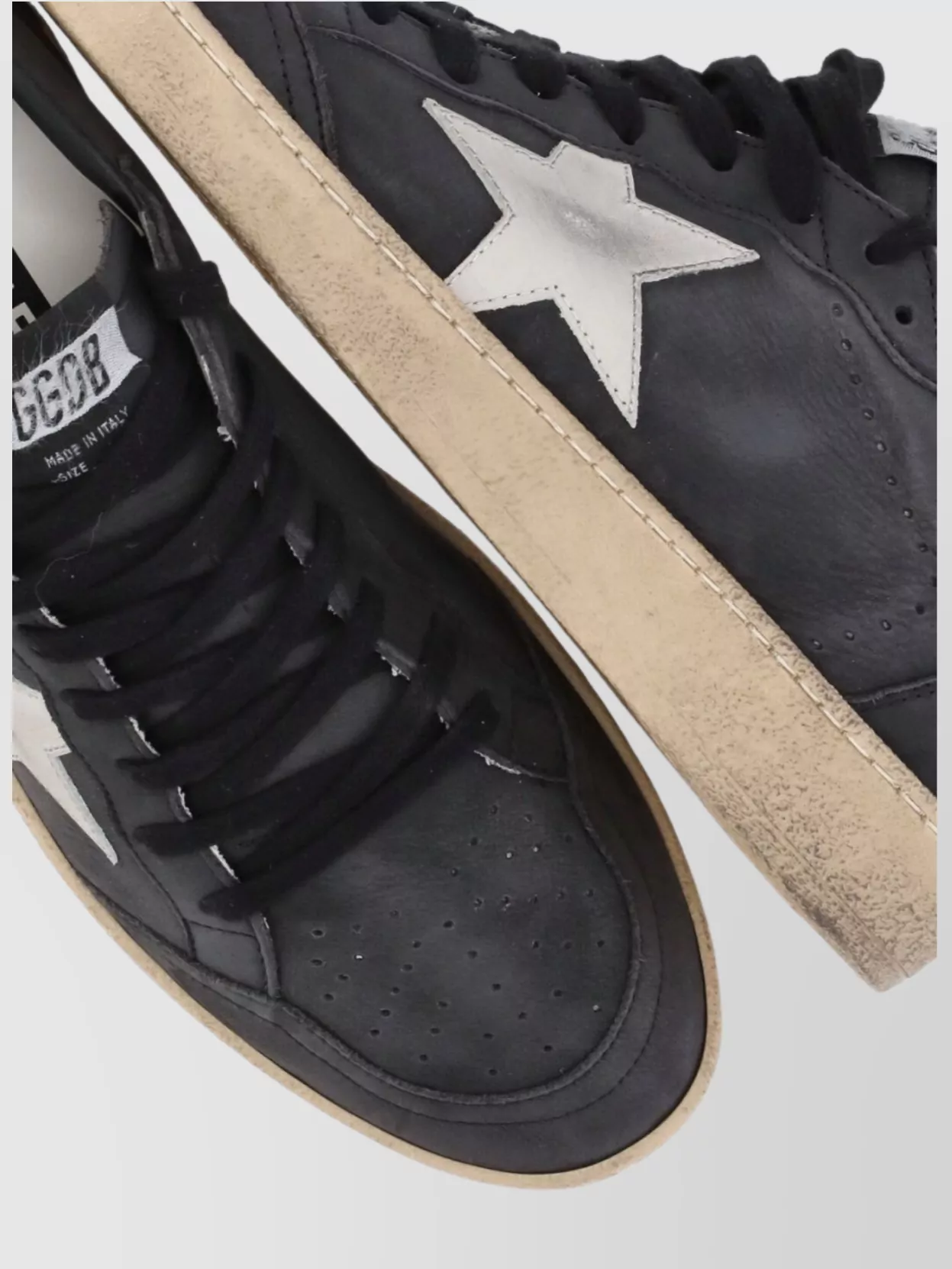 Golden Goose Low Top Sneakers With Round Toe Design