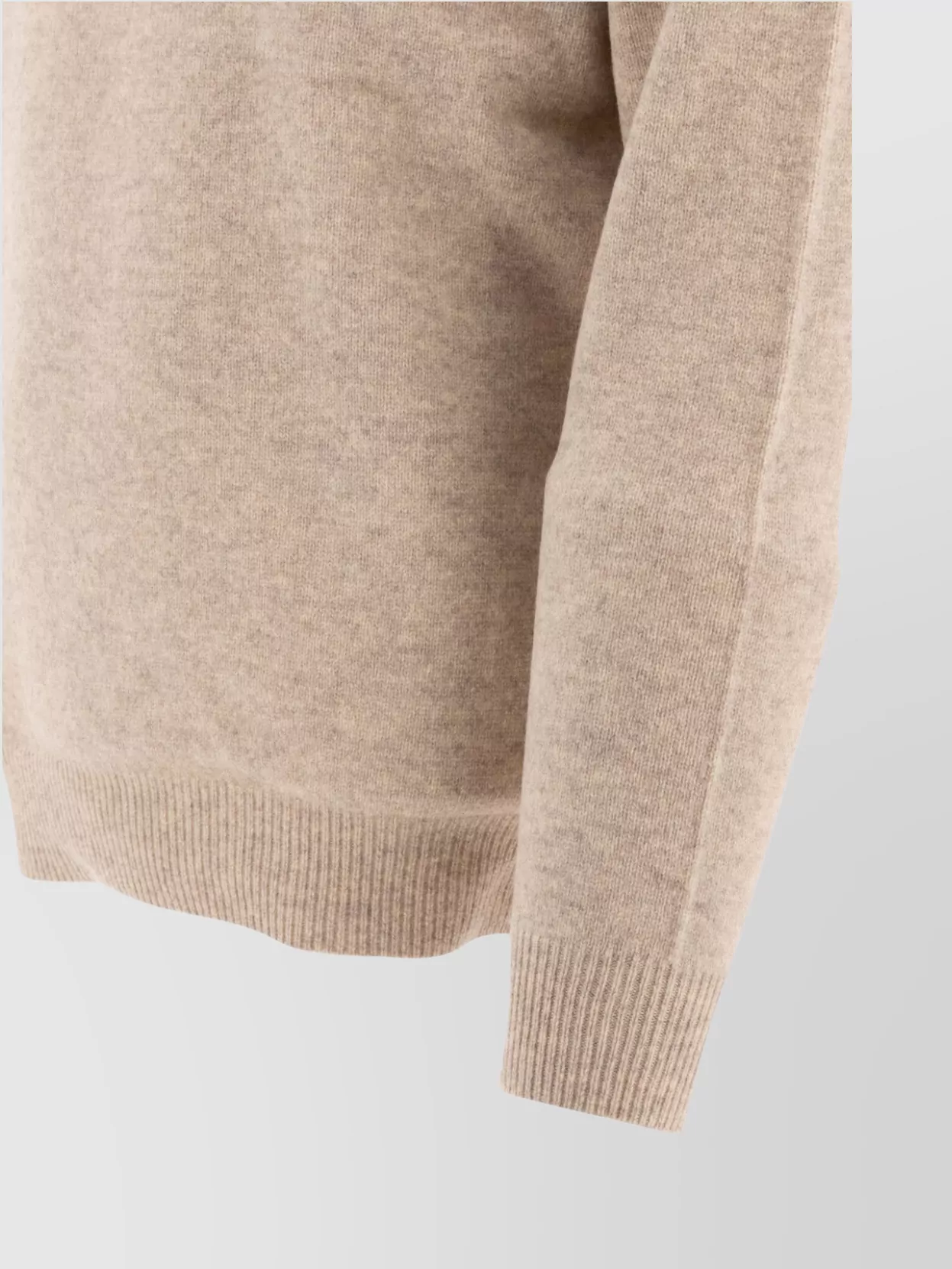 Beams Plus Wool Polo Shirt Featuring Ribbed Cuffs And Hem