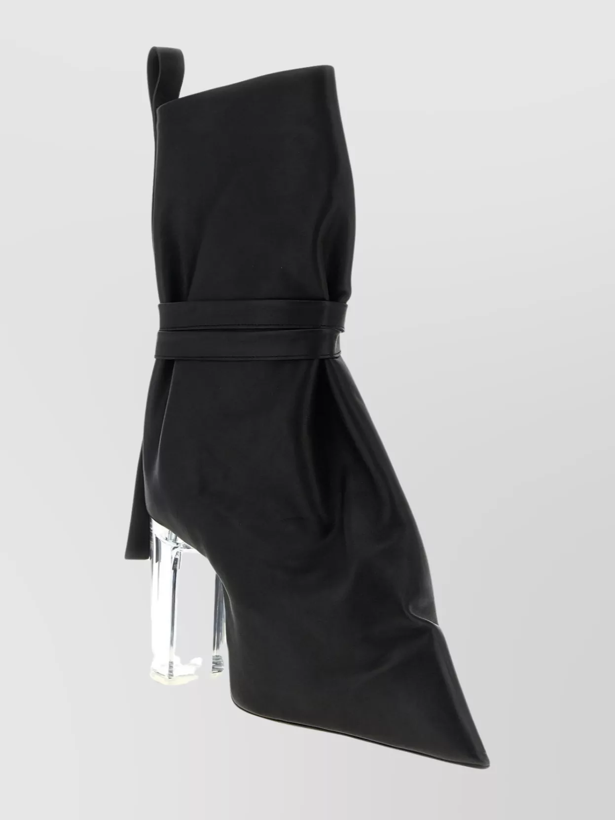 Rick Owens Ankle Boots With Clear Heel And Pointed Toe