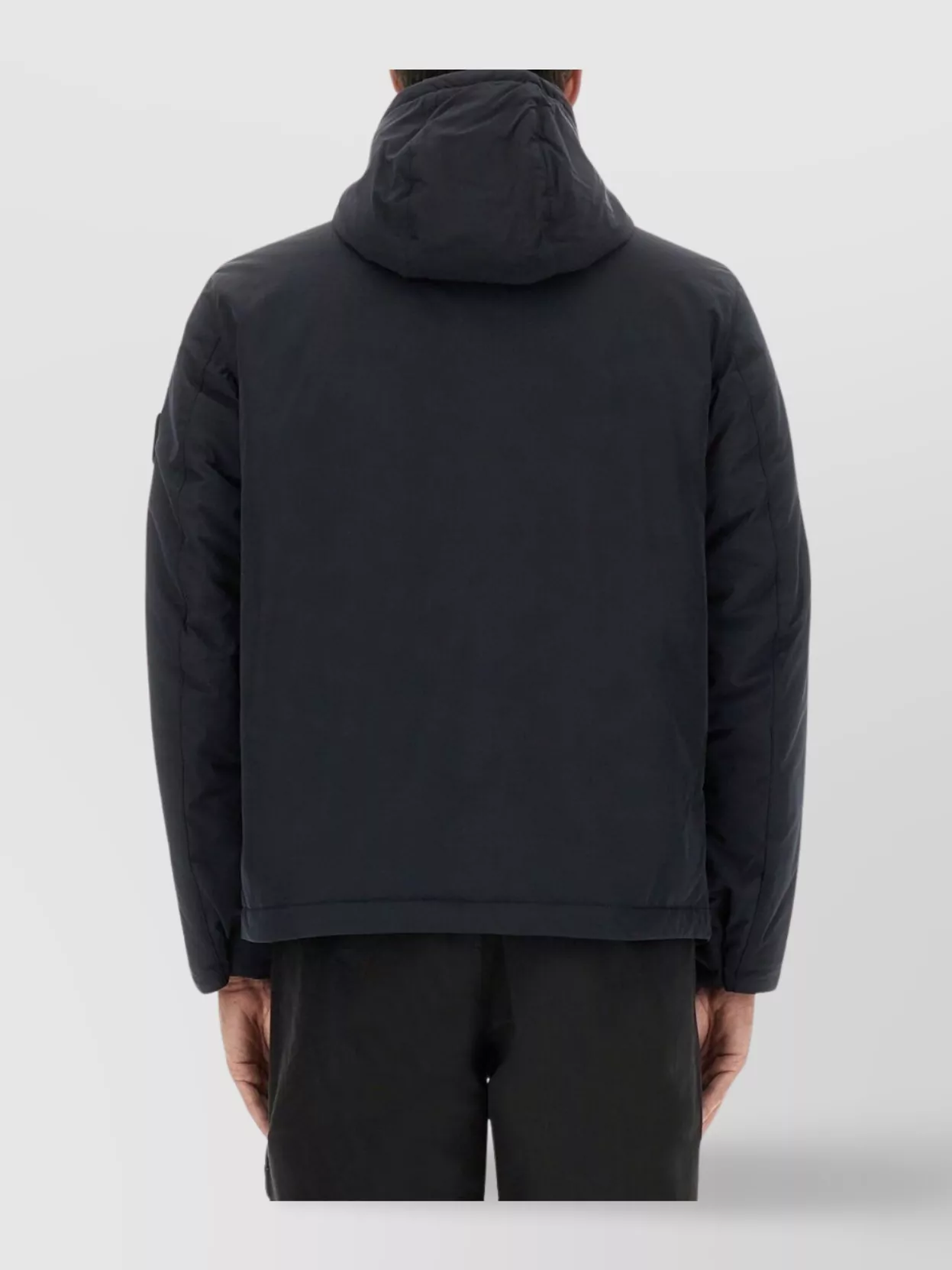 Stone Island Hooded Quilted Jacket Side Pockets