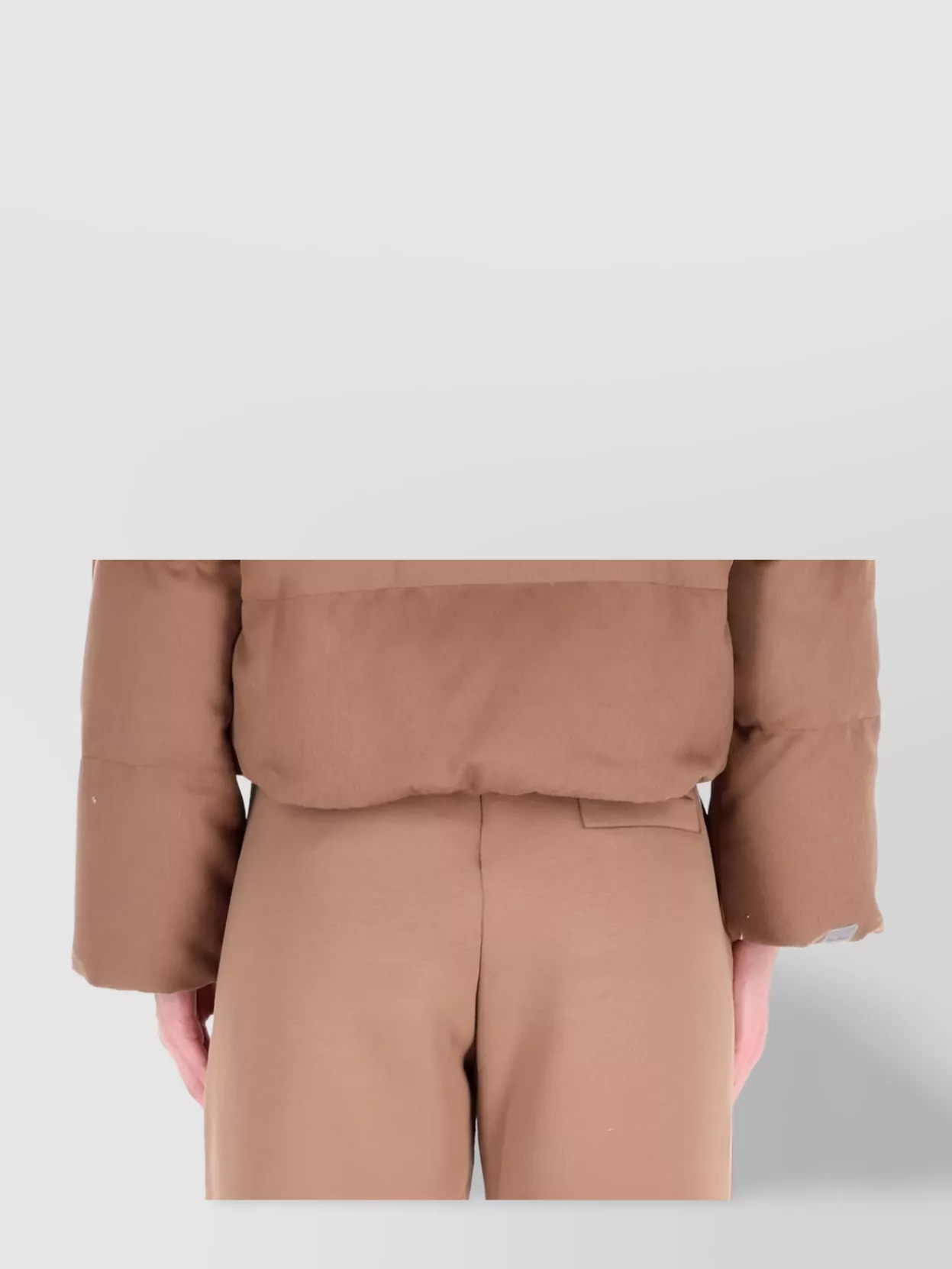 S Max Mara Quilted Hooded Jacket Long Sleeves