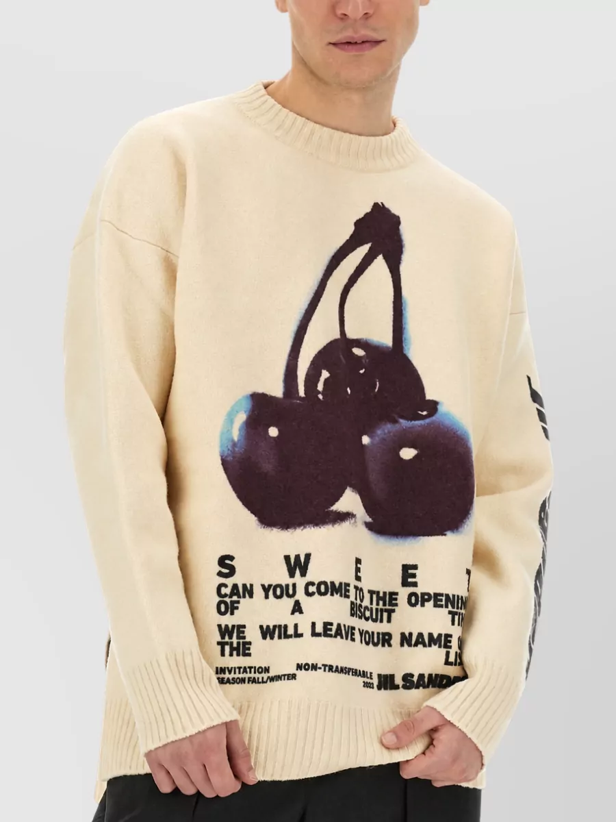 Jil Sander Embroidered Wool Jumper