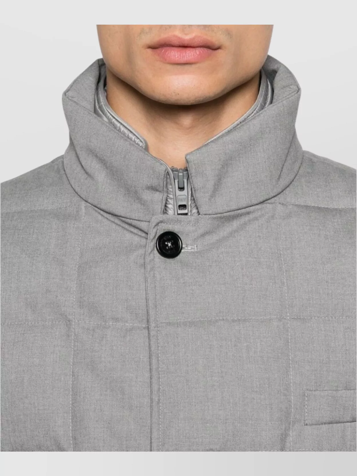 Fay Layered Design Puffer Jacket