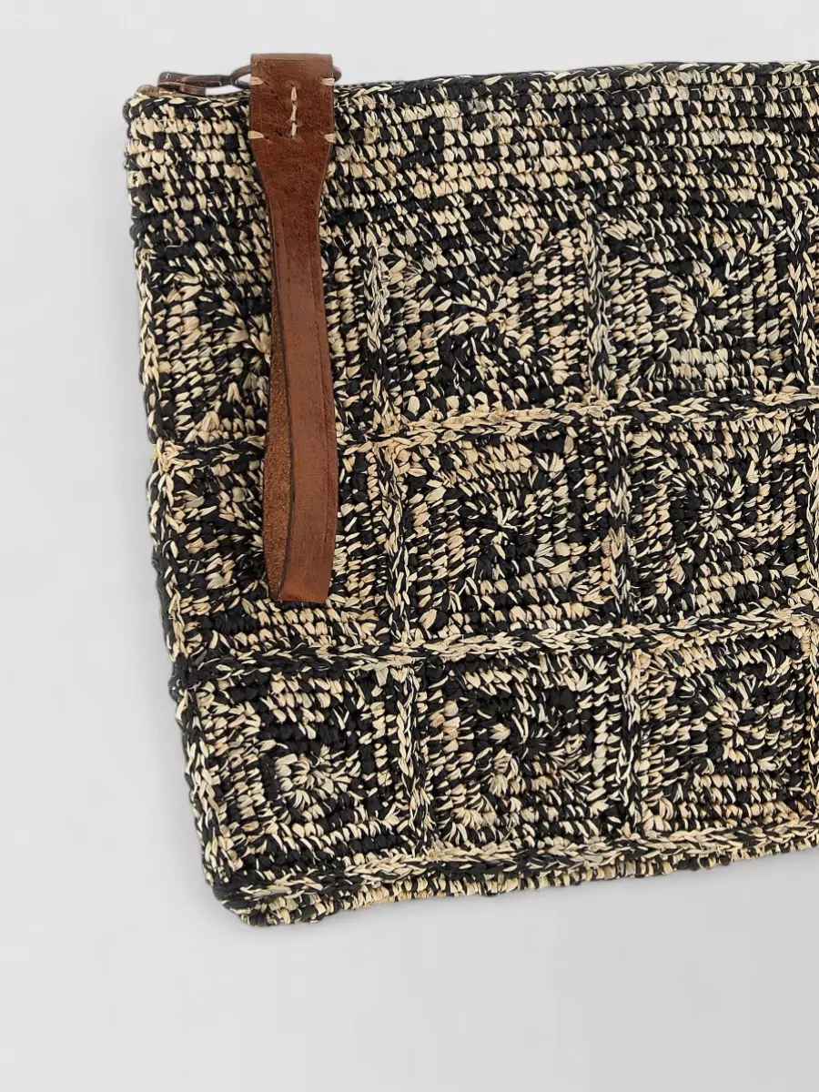 Ibeliv Raffia Crochet Clutch Bag