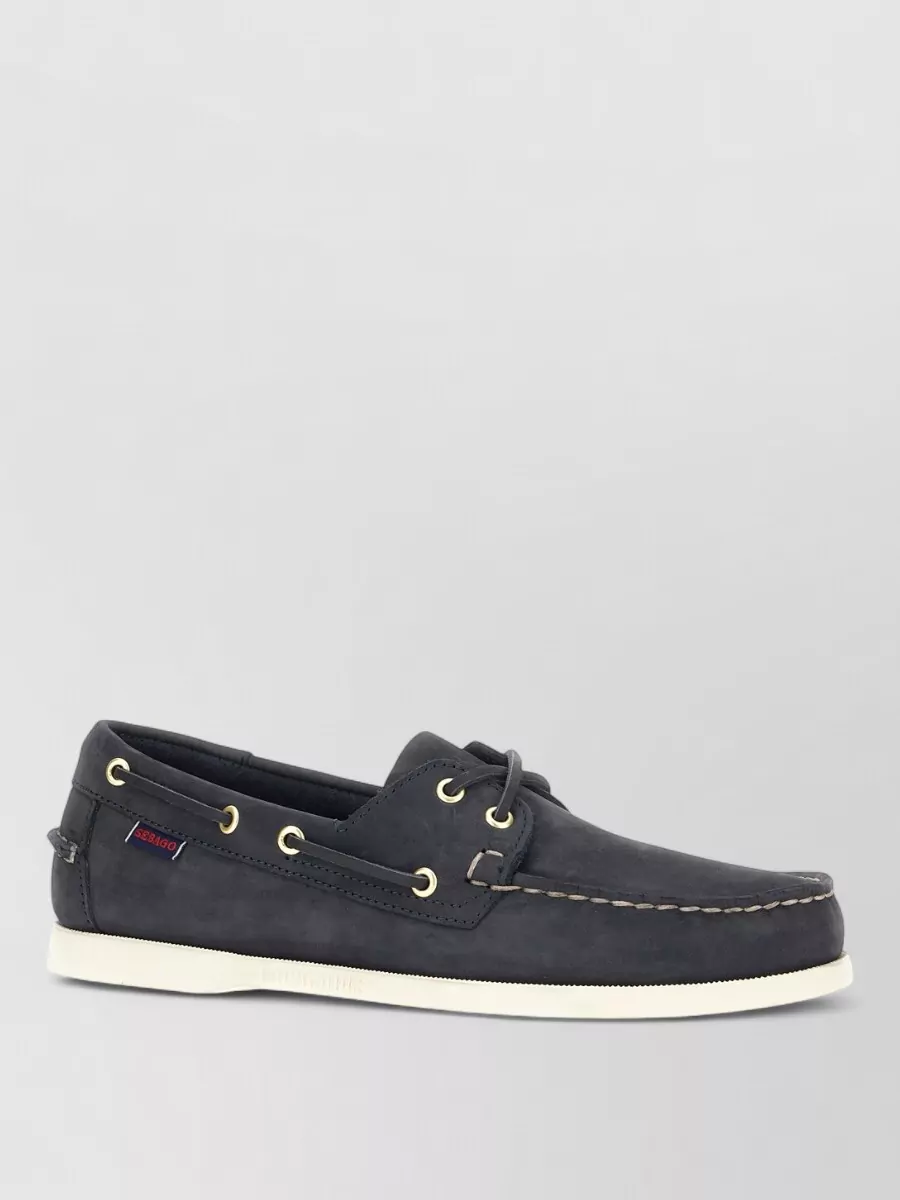 Sebago nubuck leather boat shoes