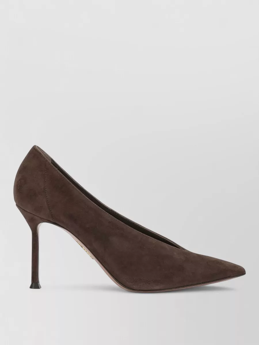 Aquazzura suede voltaire 85mm pumps