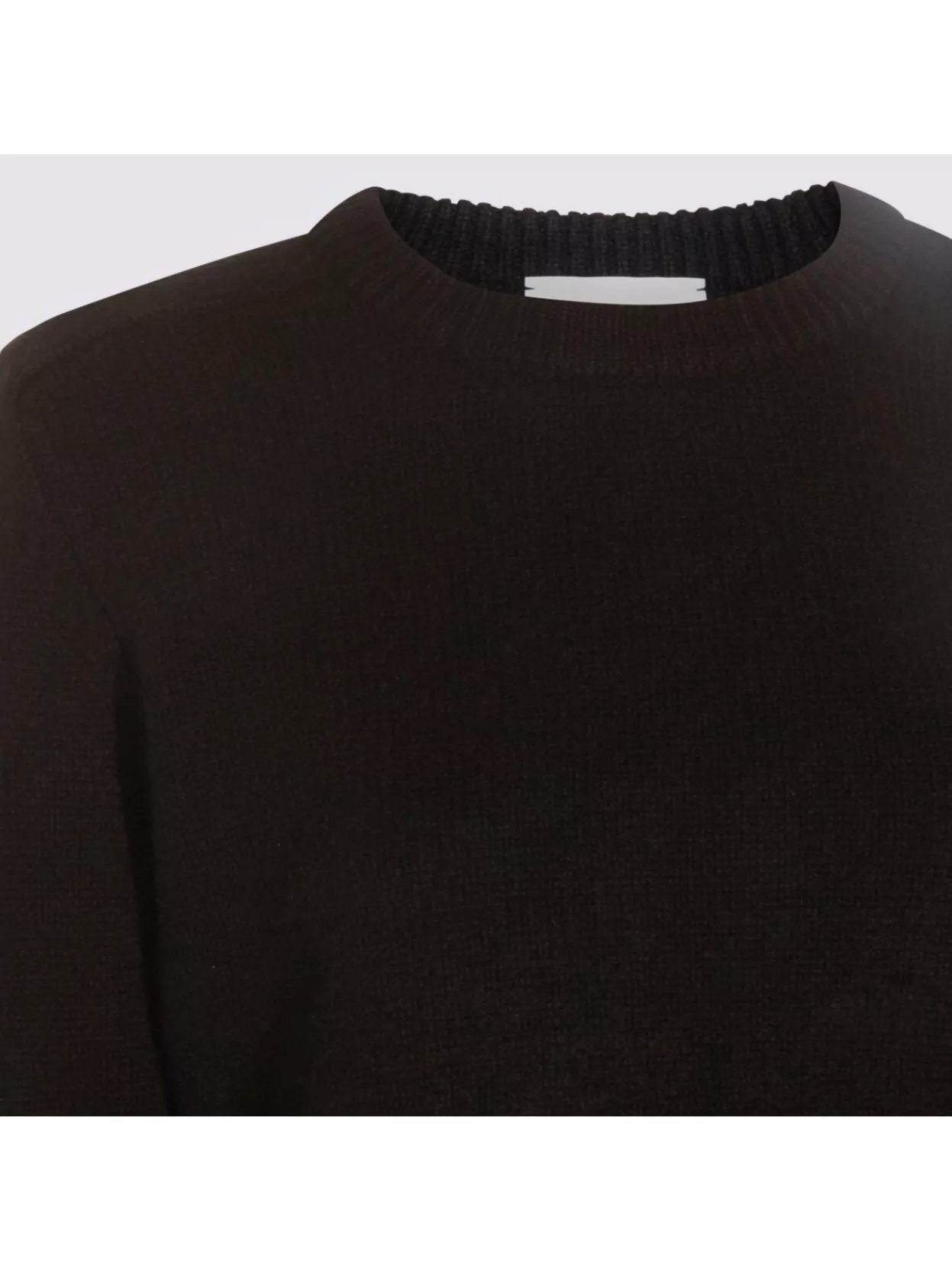 Kujten Long Sleeve Ribbed Cuff Crew Neck Knitwear