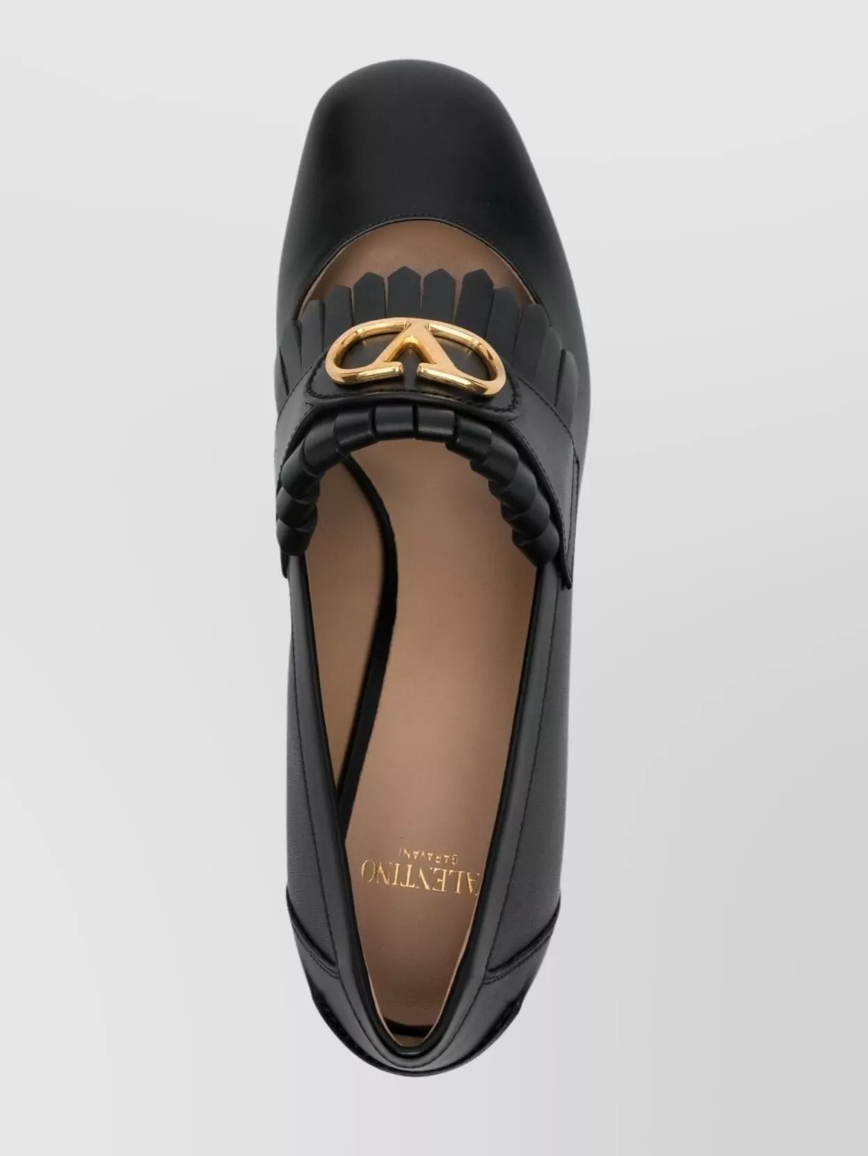 Valentino Garavani Vlogo Signature Leather Loafers