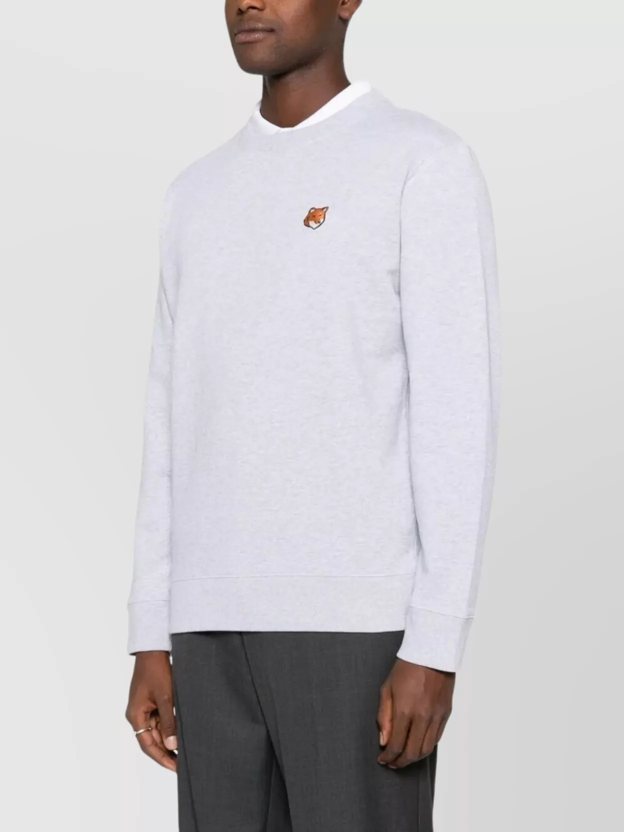 Maison Kitsuné Regular Fit Crew Neck Sweatshirt