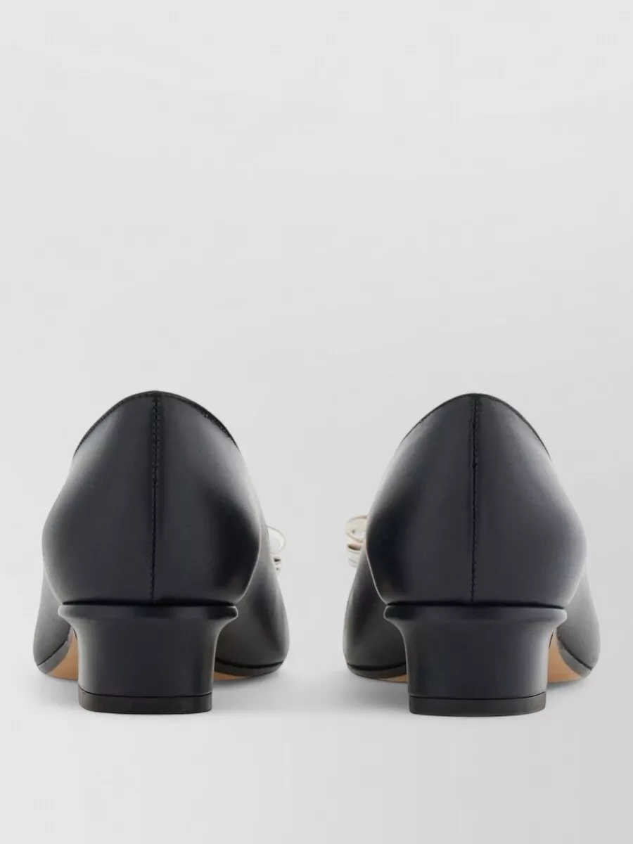 Ferragamo Vara Pumps Almond Toe Bow Detail