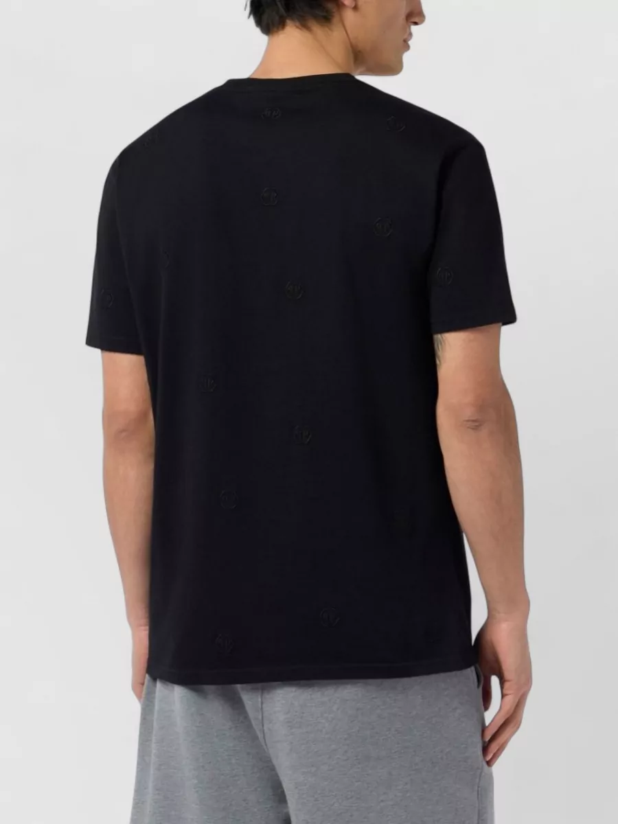 Philipp Plein Logo Appliqué Cotton T-Shirt
