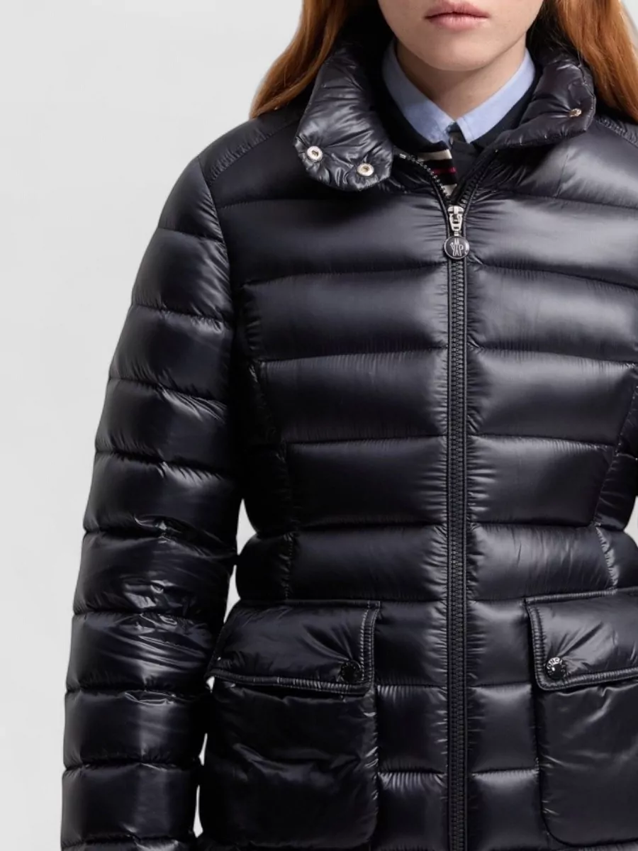 Moncler Genet Long Down Jacket High Collar