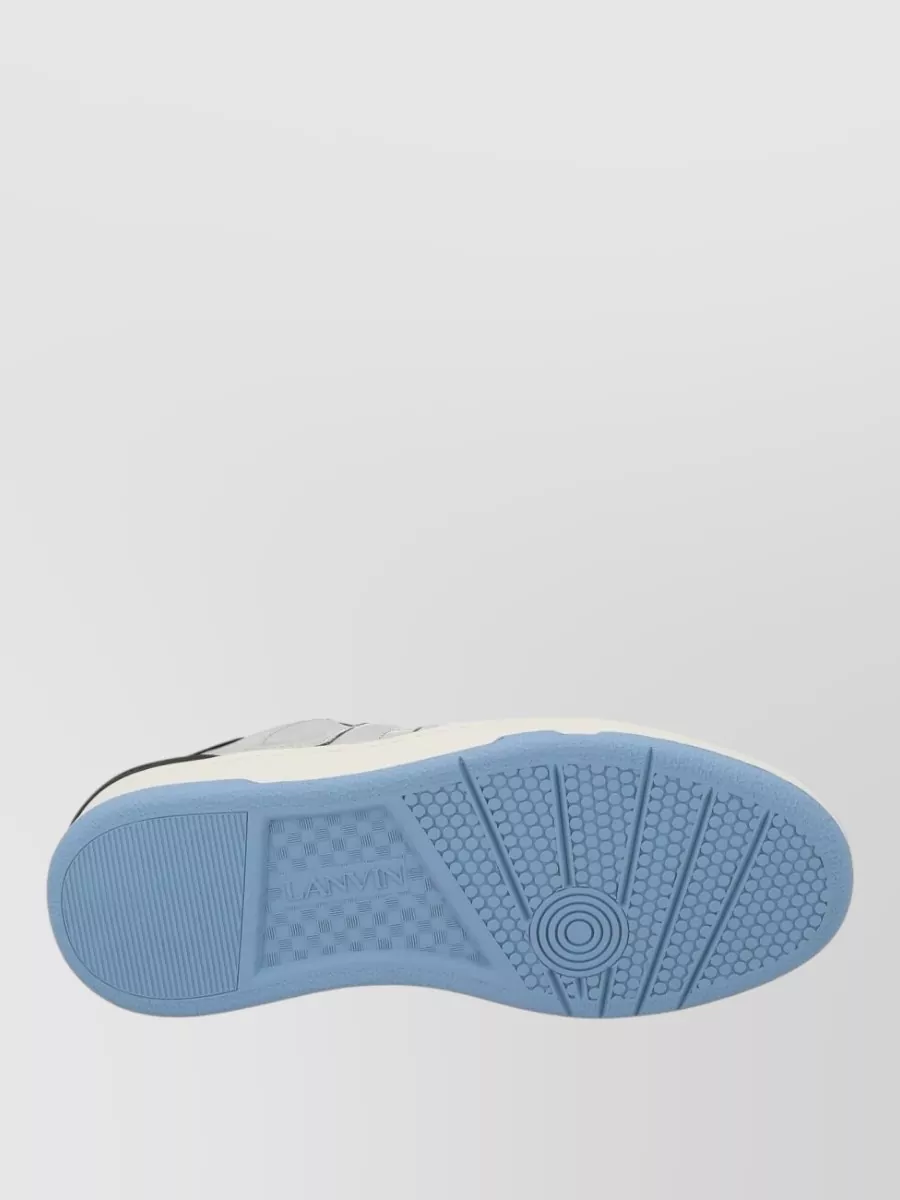 Lanvin Clay Sneakers Contrast Heel Tab Metallic