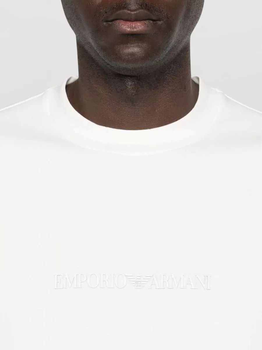 Emporio Armani Ribbed Cotton Sweatshirt
