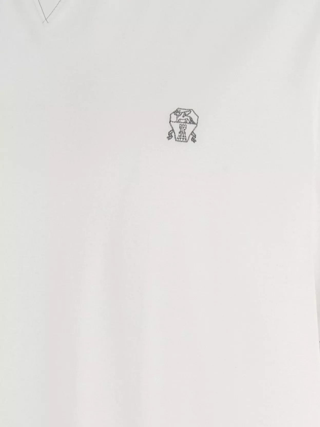 Brunello Cucinelli Short Sleeve Crew Neck T-Shirt With Stitch Detailing